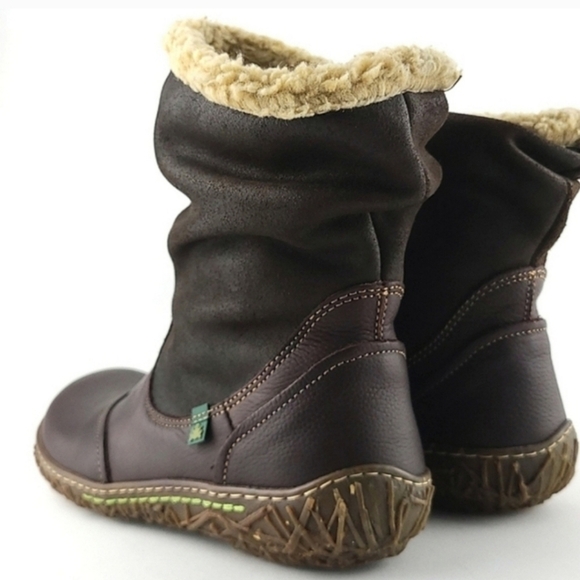 El Naturista Lista Nido Women's Brown Leather Suede Insulated Winter Boots Sz 36 - Picture 14 of 15